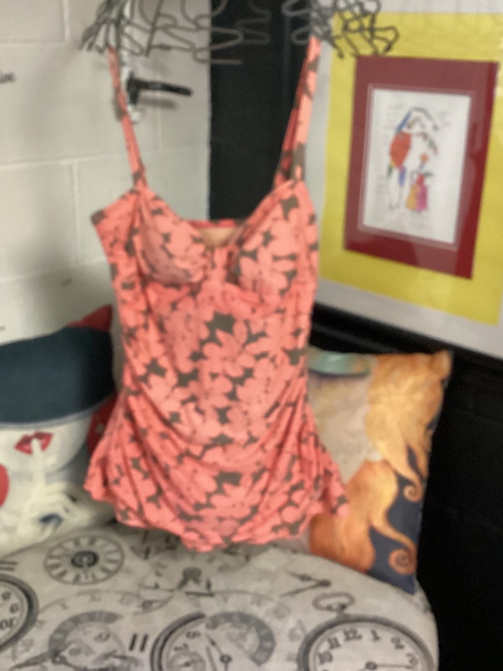 SHORE SHAPES Swimsuit FLOWERS SIZE 10.